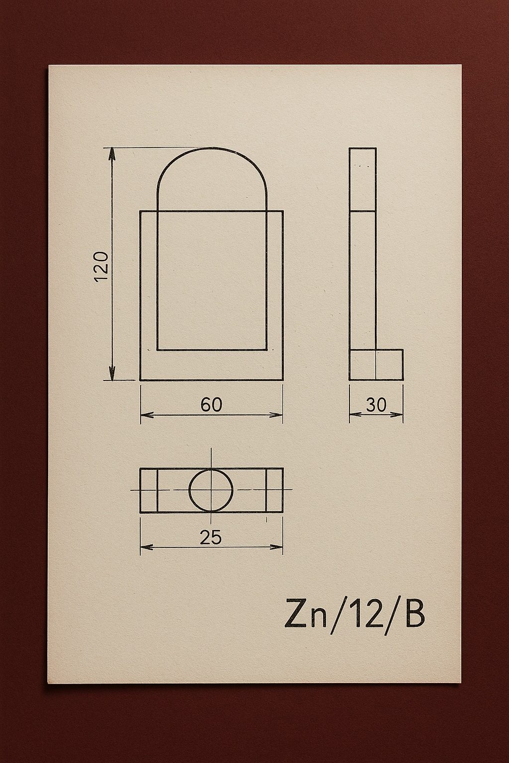 Zeichnungsangabe: Zn/12/B